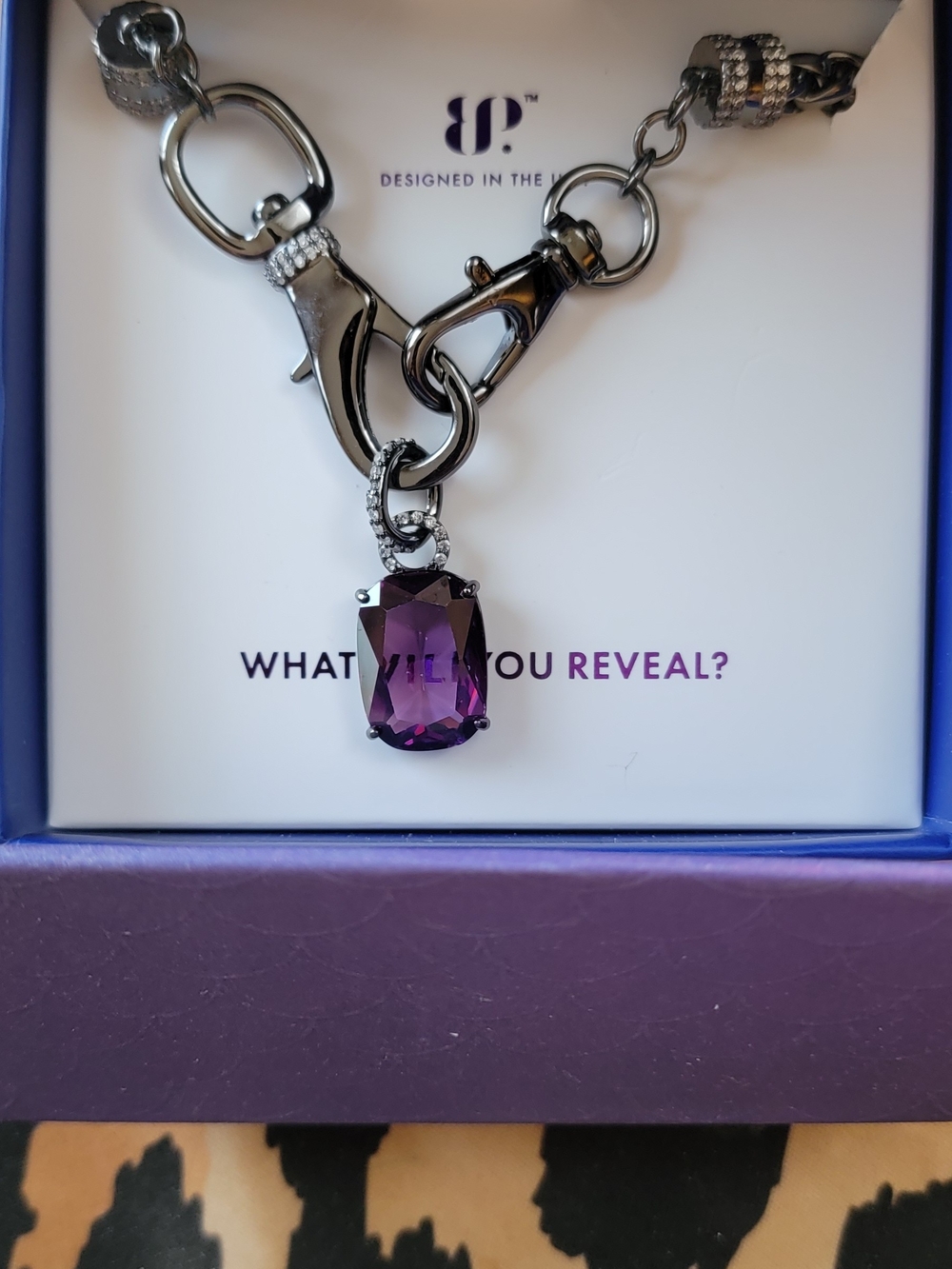 BP Sirene 💜Drowned Heart's Desire 💜 Purple Amethyst Necklace NK78377 NWT